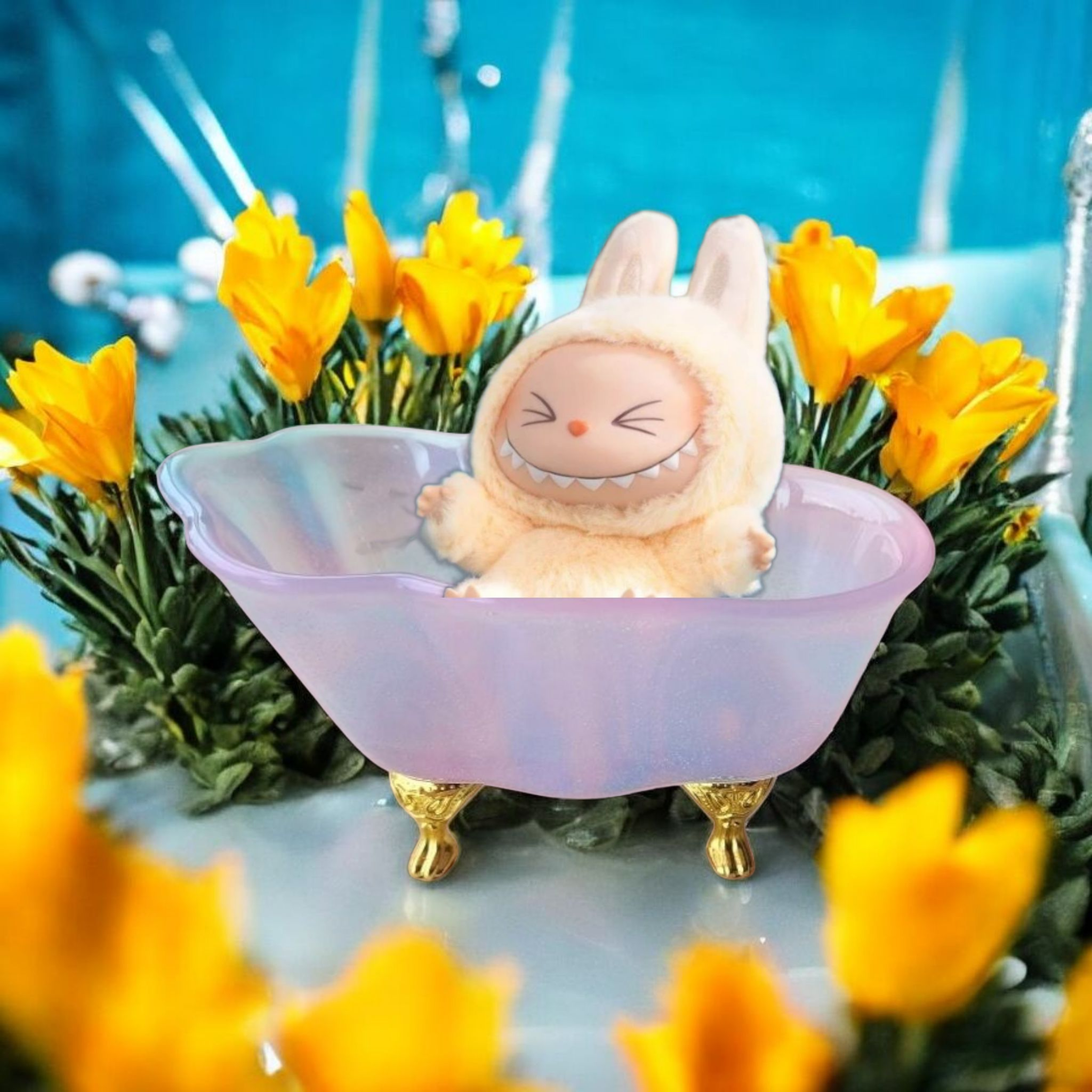 Mini bathtub for labubu.