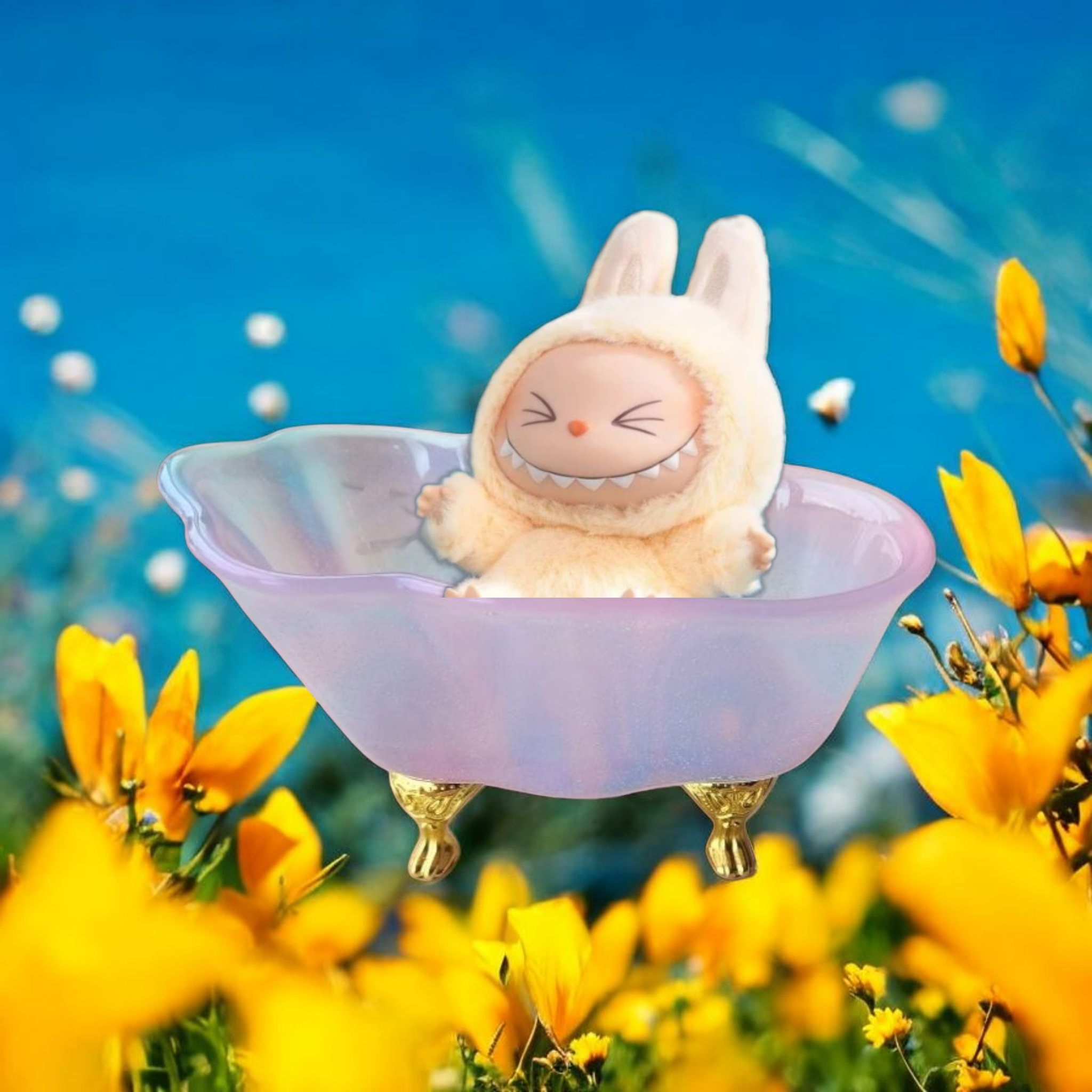 Mini bathtub for labubu.