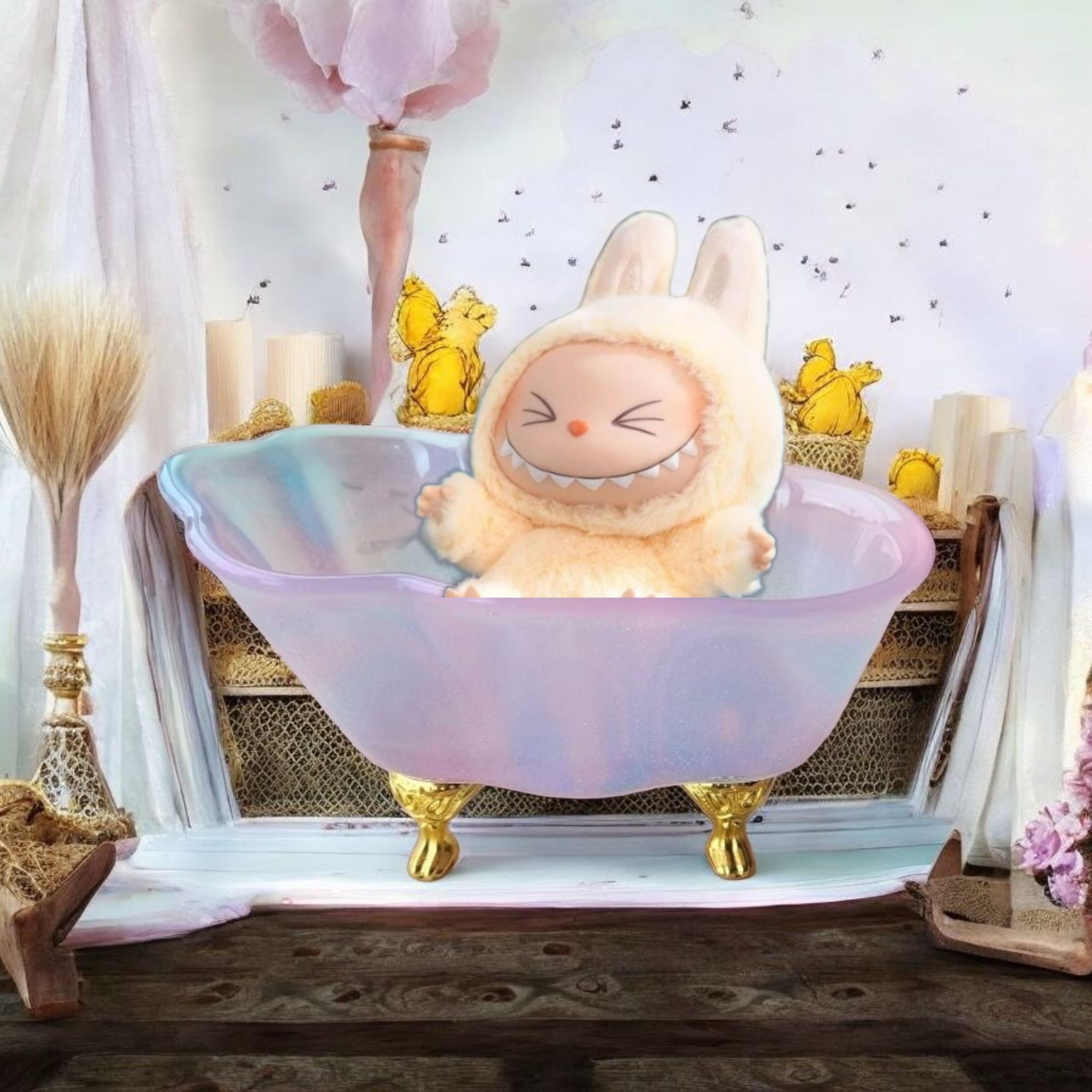 Mini bathtub for labubu.